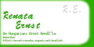renata ernst business card